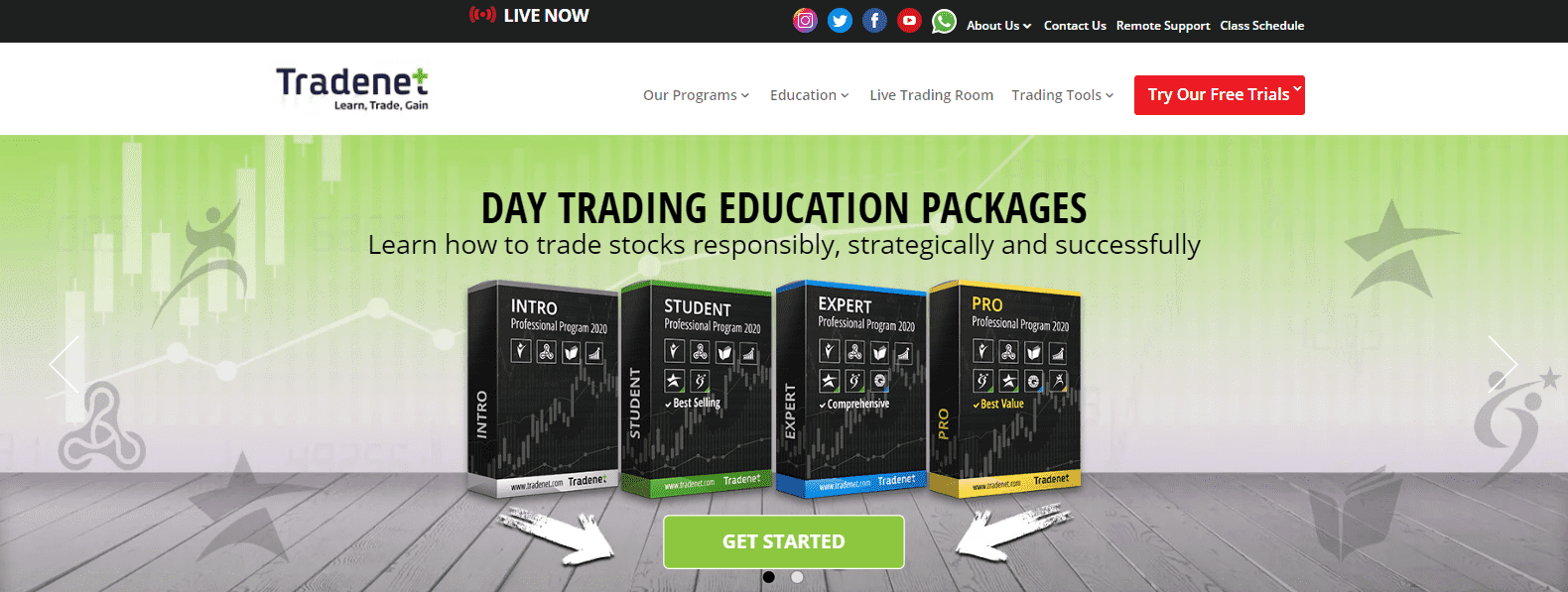 Tradenet Review landing page Tradenet Review landing page